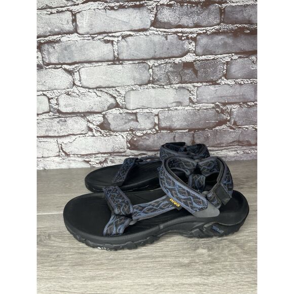 Teva Hurricane 4 Wavy Trail Navy Blue Hiking Sandals 1093379 Men Sz 7M US/39.5EU - Picture 1 of 16